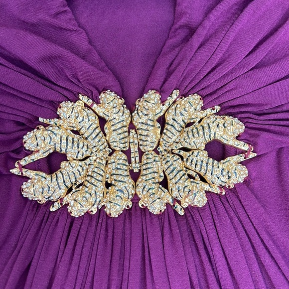 New Sky Purple Bell Sleeve Mini Dress Size S - Picture 5 of 10